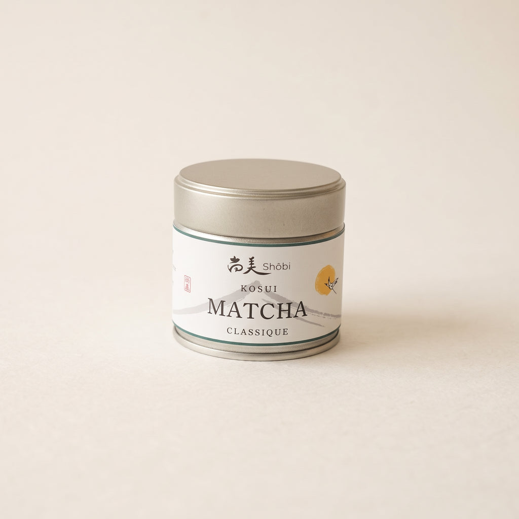 Matcha Kosui Classique Shôbi — boîte métallique 30 g
